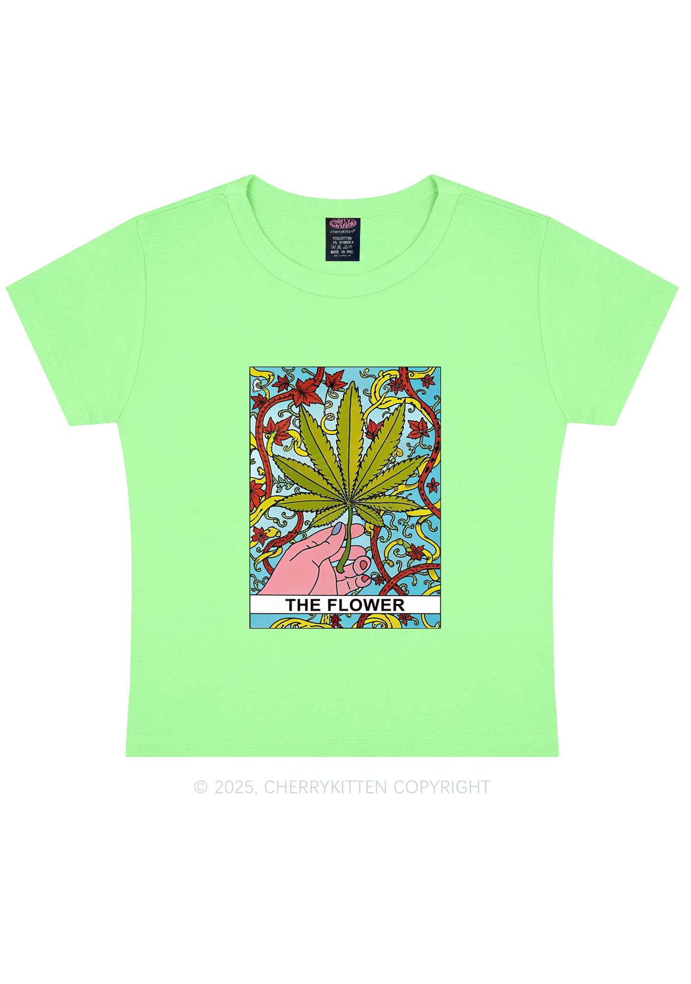 The Flower Y2K Baby Tee Cherrykitten