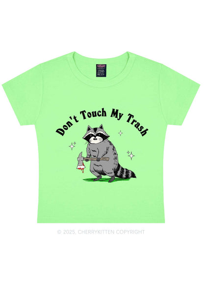 Dont Touch My Trash Y2K Baby Tee Cherrykitten