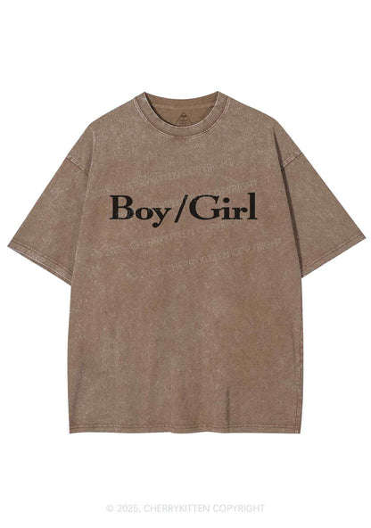 Boy Or Girl Y2K Washed Tee Cherrykitten