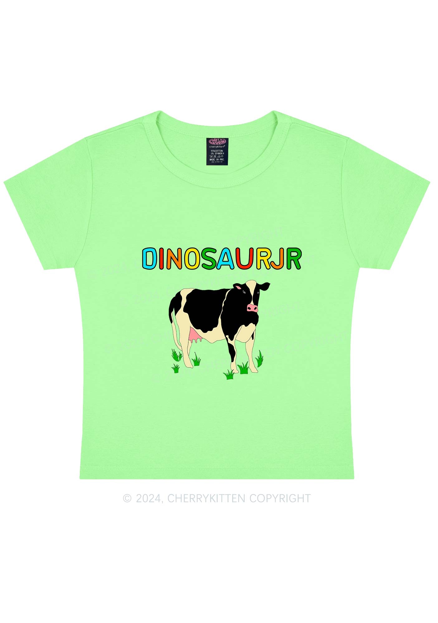 Dinosaur JR Y2K Baby Tee Cherrykitten