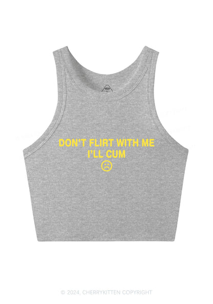 Don't Flirt Y2K Crop Tank Top Cherrykitten