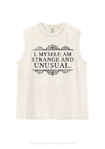 Halloween Strange And Unusual Y2K Washed Tank Cherrykitten