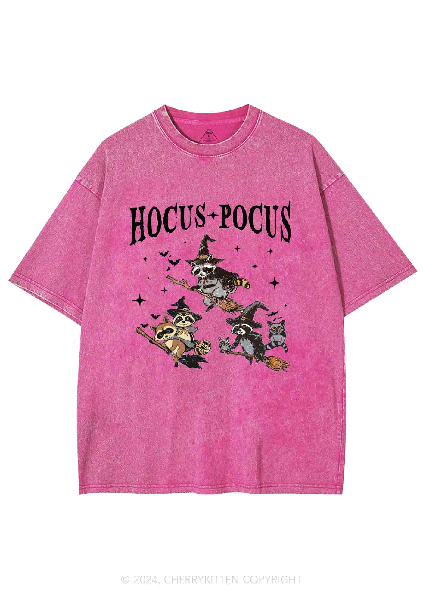 Halloween Hocus Pocus Y2K Washed Tee Cherrykitten