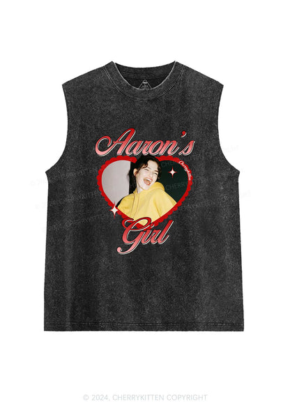 Custom Aarons Girl Y2K Valentine's Day Washed Tank Cherrykitten