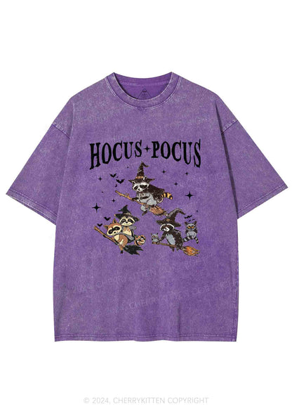 Halloween Hocus Pocus Y2K Washed Tee Cherrykitten