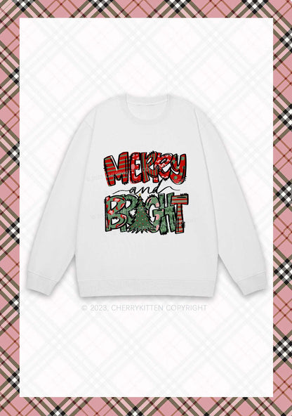 Merry And Bright Christmas Y2K Sweatshirt Cherrykitten