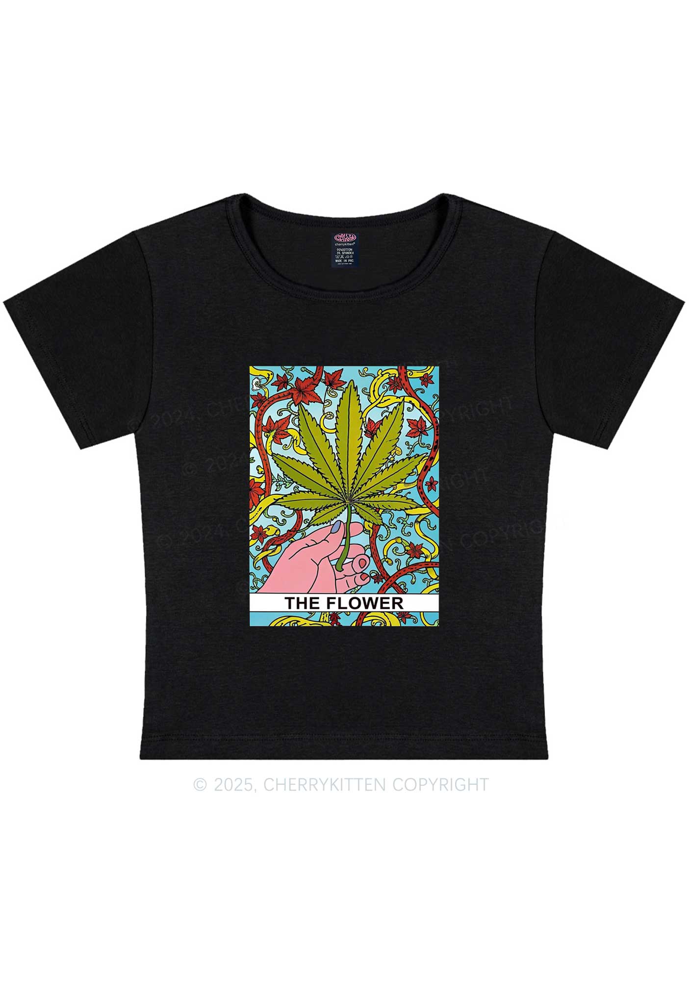 The Flower Y2K Baby Tee Cherrykitten