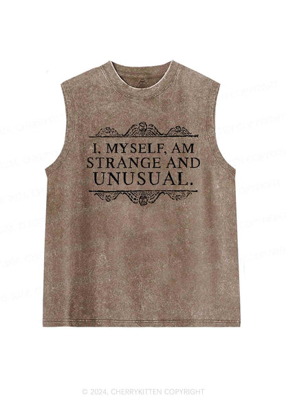 Halloween Strange And Unusual Y2K Washed Tank Cherrykitten