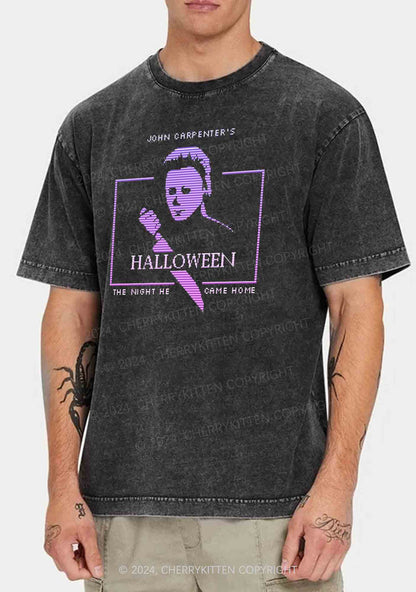 Halloween The Night He Came Y2K Washed Tee Cherrykitten