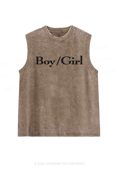 Boy Or Girl Y2K Washed Tank Cherrykitten