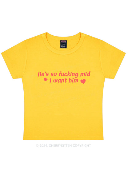 I Want Him Y2K Baby Tee Cherrykitten