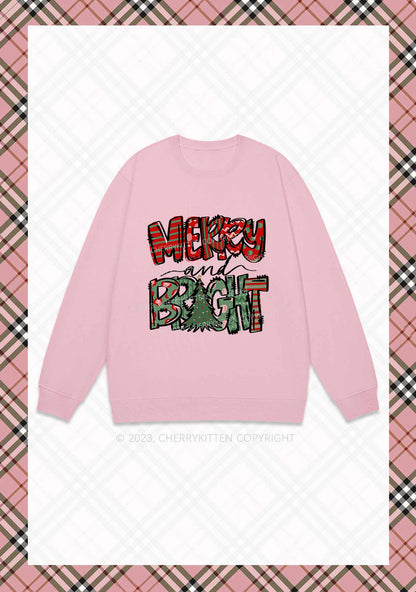 Merry And Bright Christmas Y2K Sweatshirt Cherrykitten