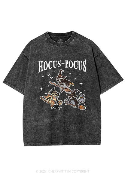 Halloween Hocus Pocus Y2K Washed Tee Cherrykitten