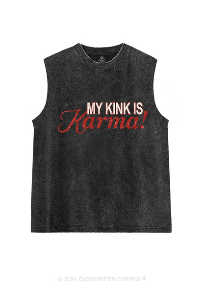 My Kink Is Karma Y2K Washed Tank Cherrykitten