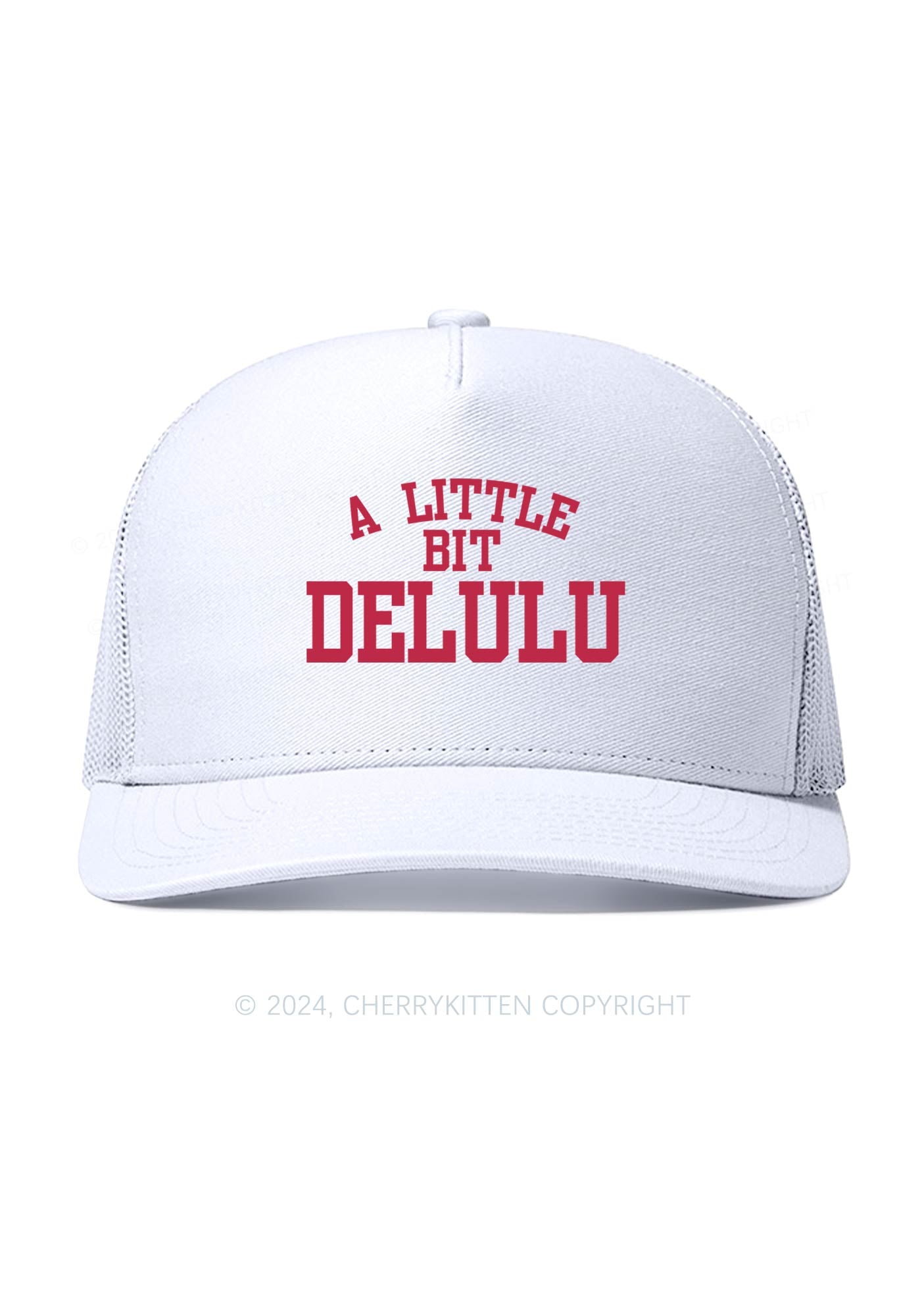 A Little Bit Delulu Y2K Trucker Mesh Hat Cherrykitten