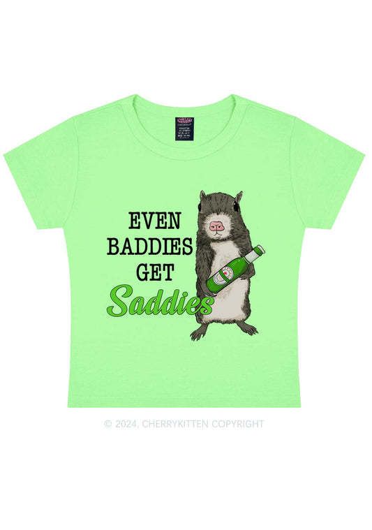 Rat Get Saddies Y2K Baby Tee Cherrykitten