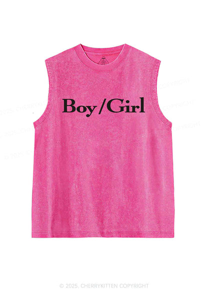 Boy Or Girl Y2K Washed Tank Cherrykitten