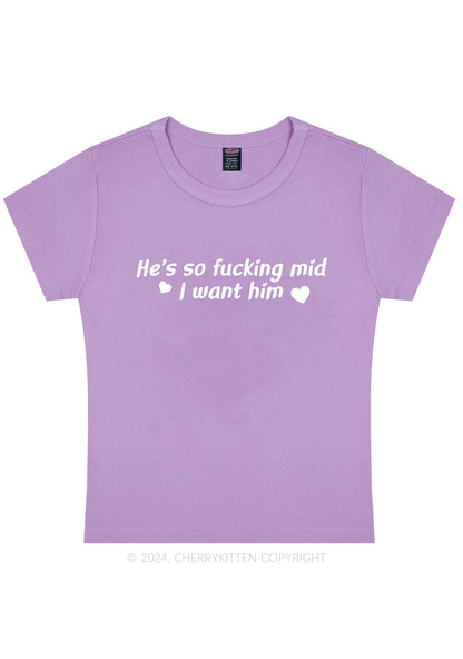 I Want Him Y2K Baby Tee Cherrykitten