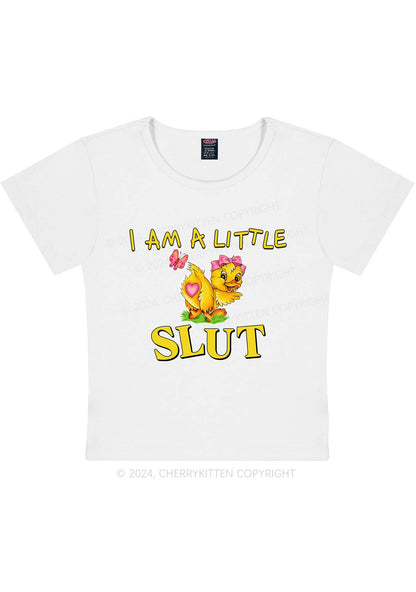 Little Slxt Y2K Baby Tee Cherrykitten