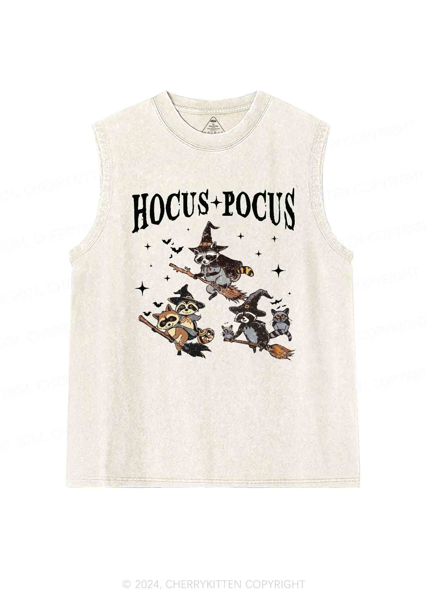 Halloween Hocus Pocus Y2K Washed Tank Cherrykitten