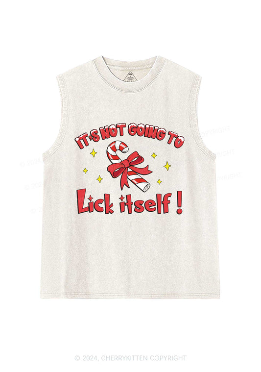 Christmas Lick Itself Y2K Washed Tank Cherrykitten