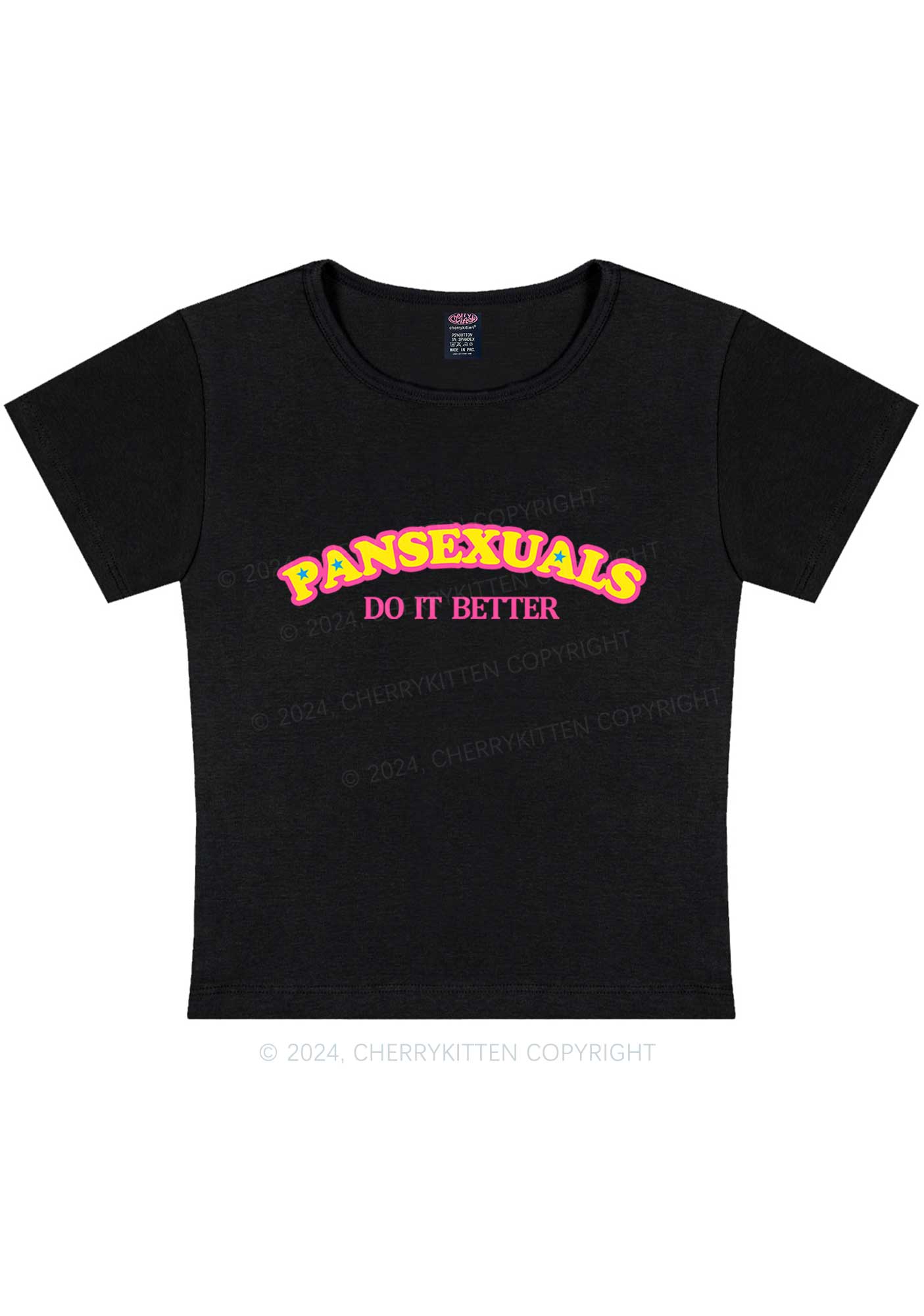 Curvy Pansexuals Do It Better Y2K Baby Tee Cherrykitten