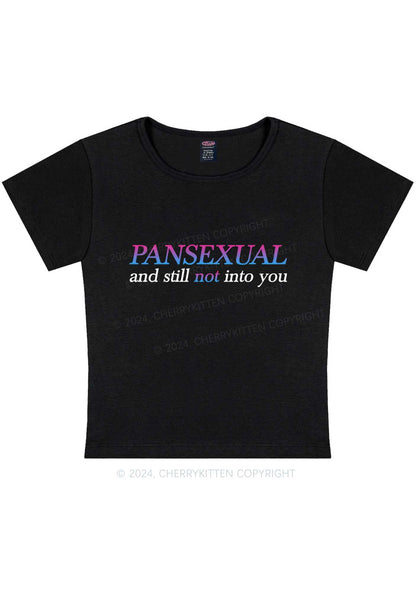 Curvy Pansexual Still Not Into You Y2K Baby Tee Cherrykitten