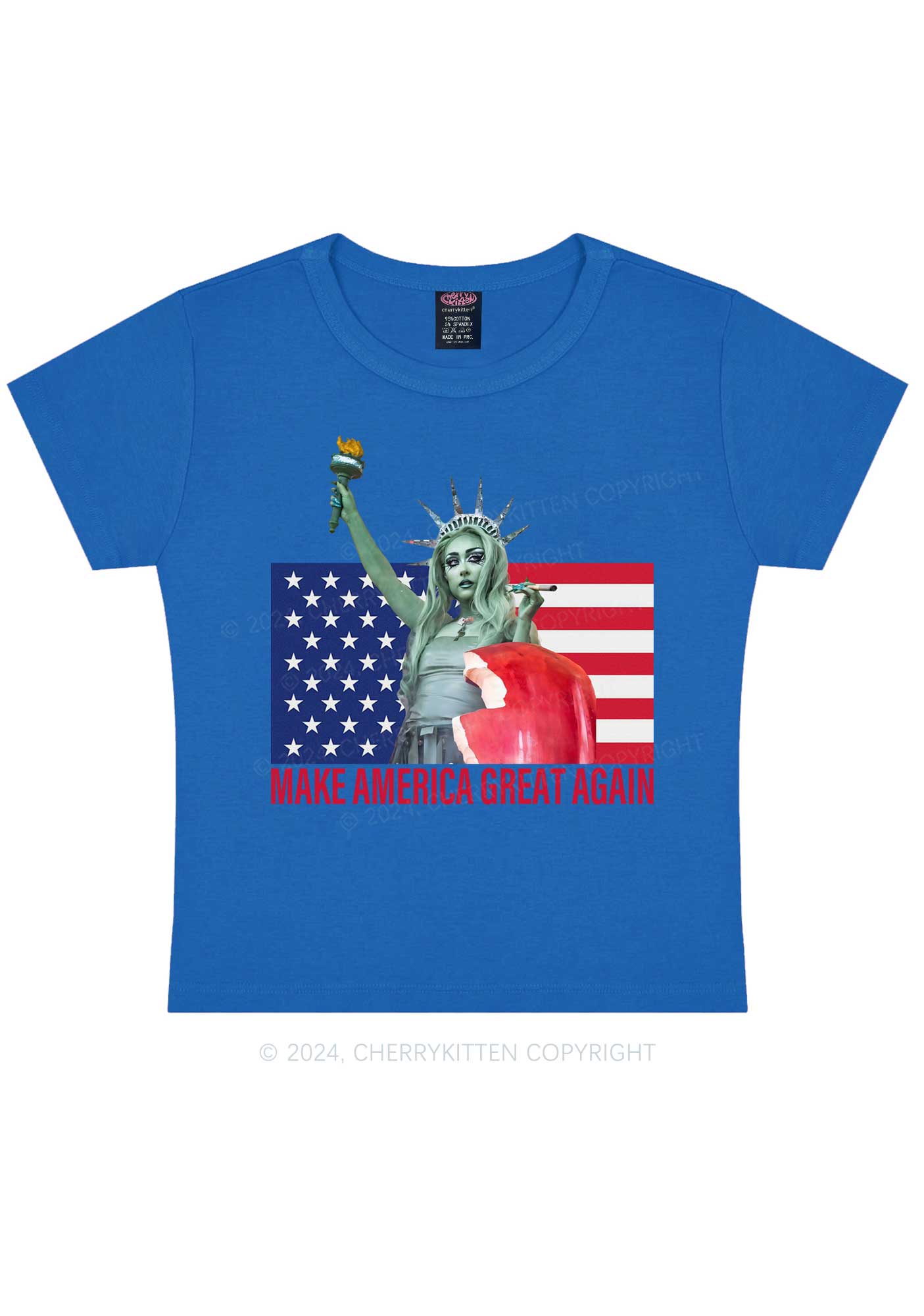 CR Make America Great Y2K Baby Tee Cherrykitten