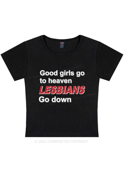 Good Girls Go To Heaven Y2K Baby Tee Cherrykitten