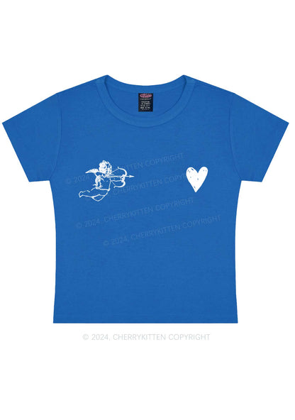 Cupid Red Heart Y2K Valentine's Day Baby Tee Cherrykitten