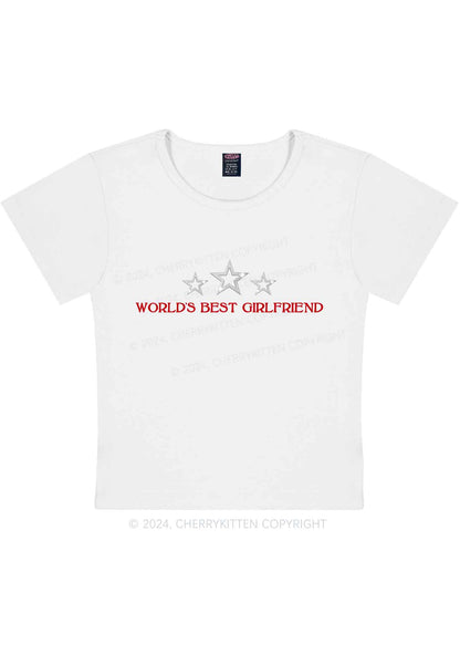 World's Best Girlfriend Y2K Baby Tee Cherrykitten