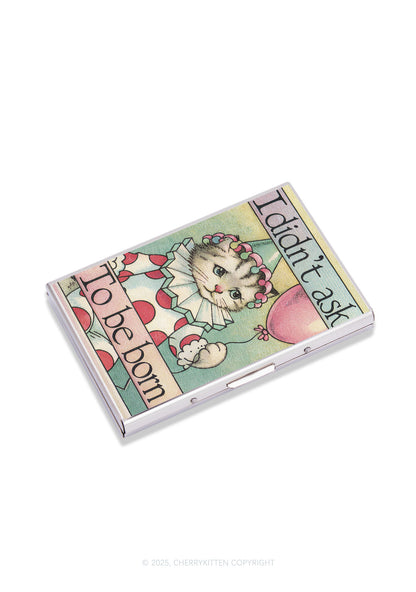 Didnt Ask To Be Born Y2K Mirror Cigarette Case Cherrykitten