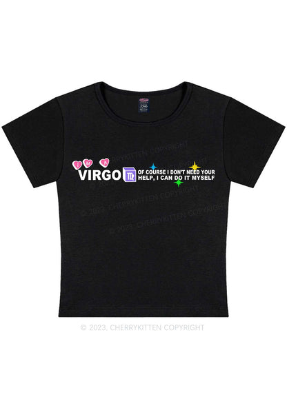 I'm A Virgo Y2K Baby Tee Cherrykitten