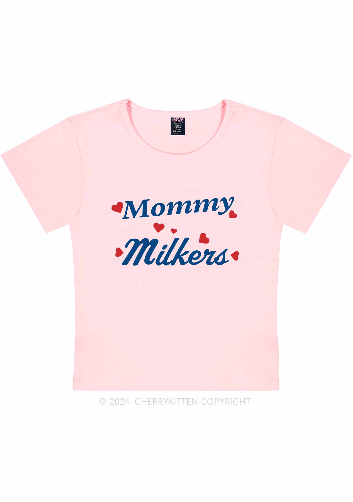 Mommy Milkers Y2K Baby Tee Cherrykitten