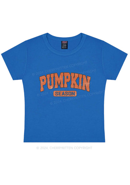 Halloween Pumpkin Season Y2K Baby Tee Cherrykitten