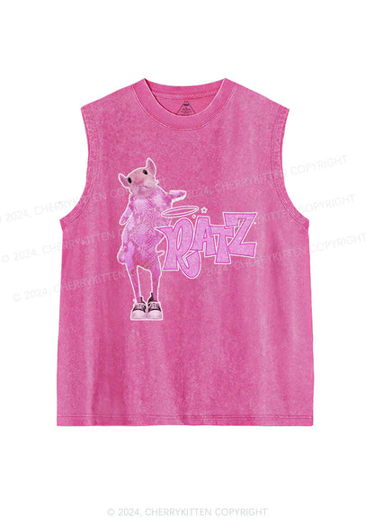 High Ratz Y2K Washed Tank Cherrykitten