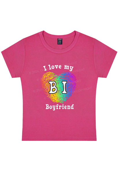 Love My Bi Boyfriend Y2K Baby Tee Cherrykitten