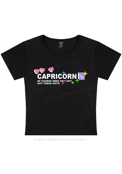 Curvy I'm A Capricorn Y2K Baby Tee Cherrykitten