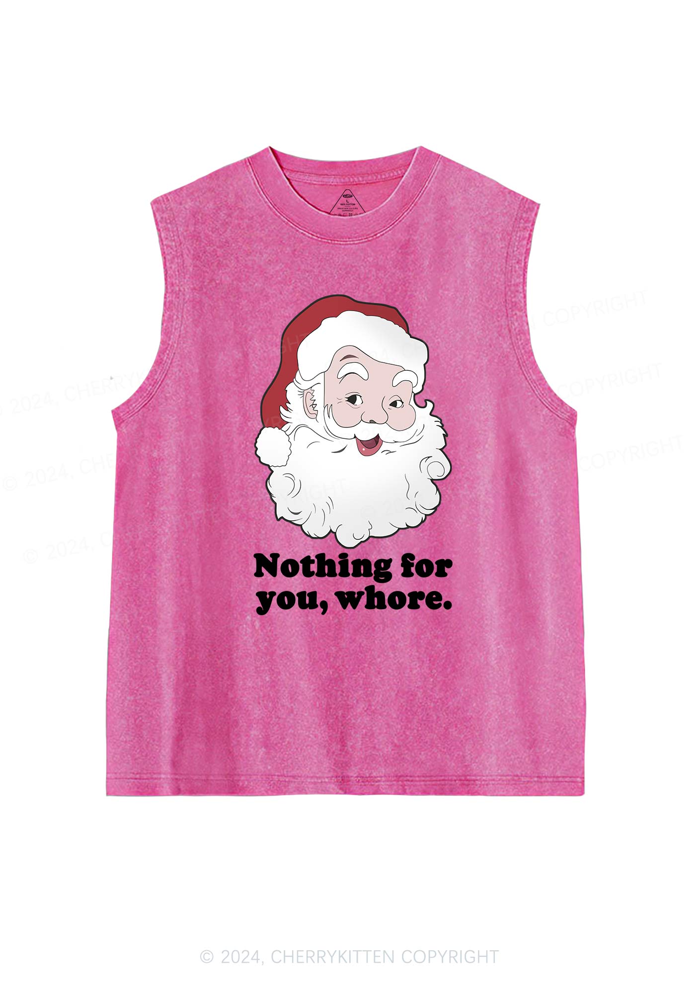 Christmas Nothing For You Y2K Washed Tank Cherrykitten