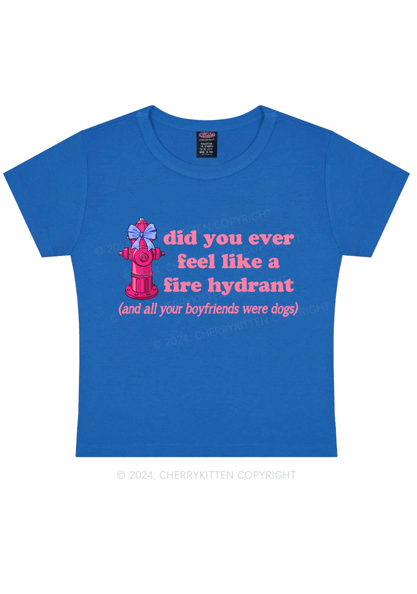 Fire Hydrant Y2K Baby Tee Cherrykitten