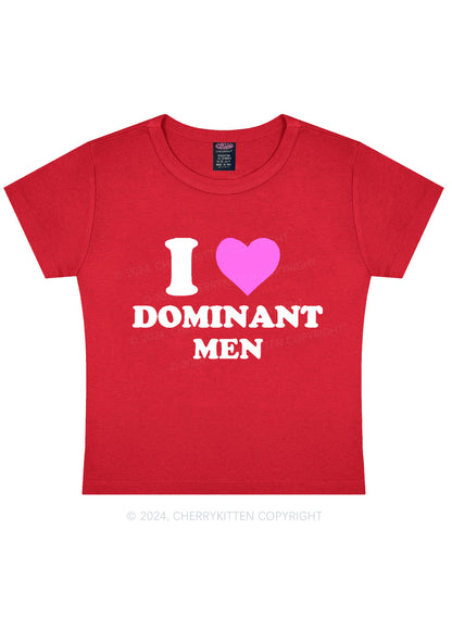 I Love D Men Y2K Baby Tee Cherrykitten