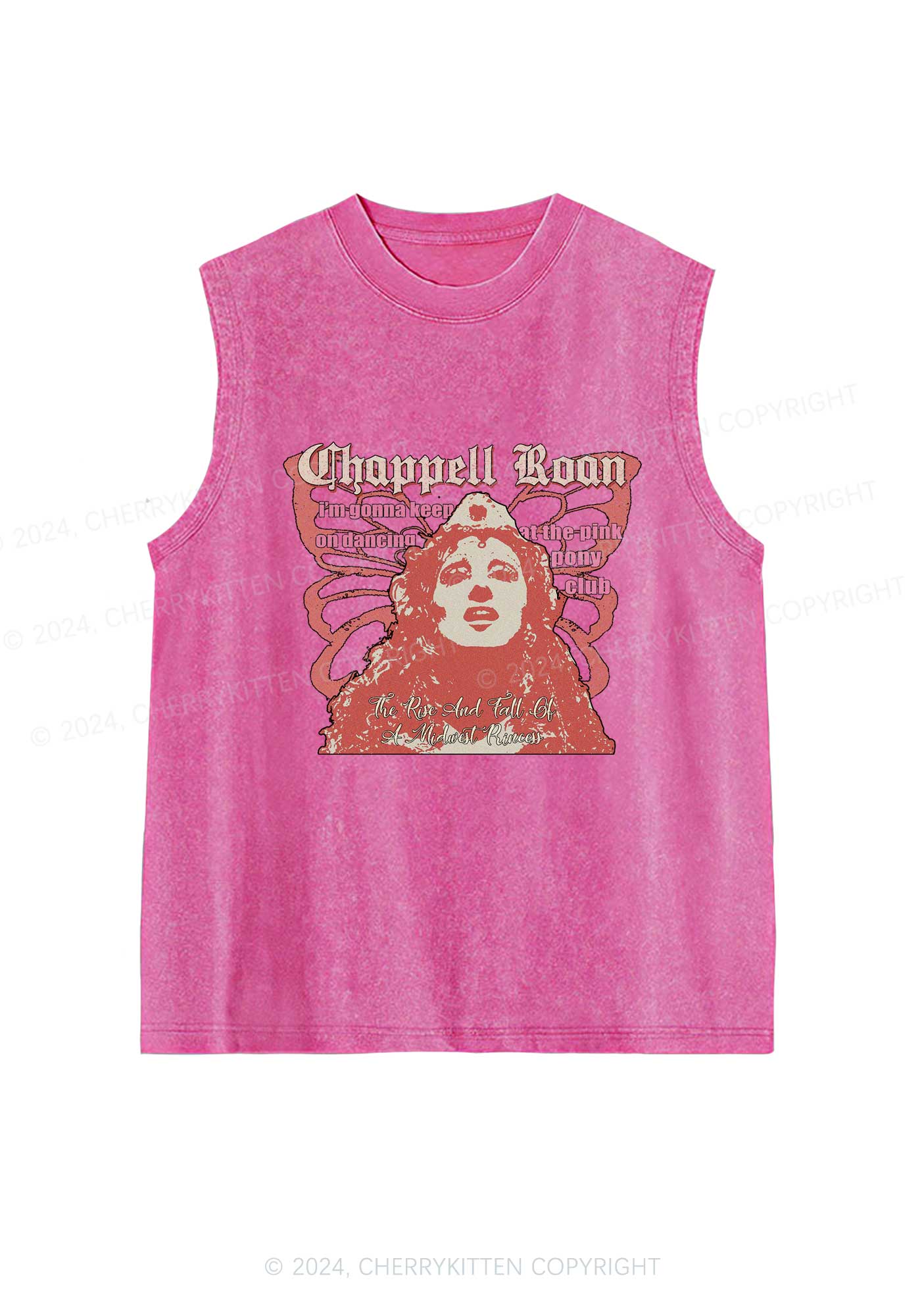 Princess Rise And Fall Y2K Washed Tank Cherrykitten