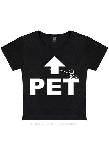 Pet Dog Y2K Baby Tee Cherrykitten