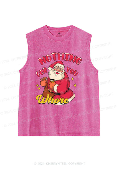 Christmas Nothing For Santa Y2K Washed Tank Cherrykitten