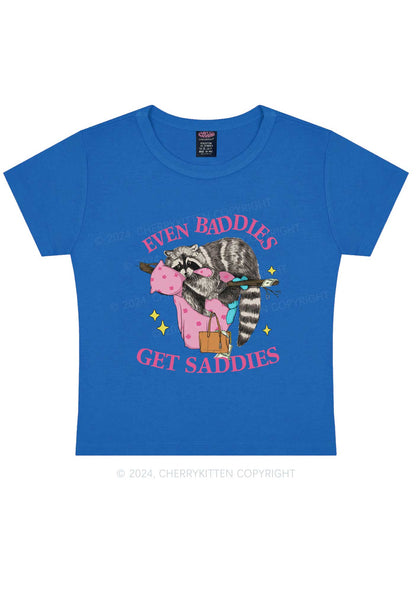 Baddies Get Saddies Y2K Baby Tee Cherrykitten