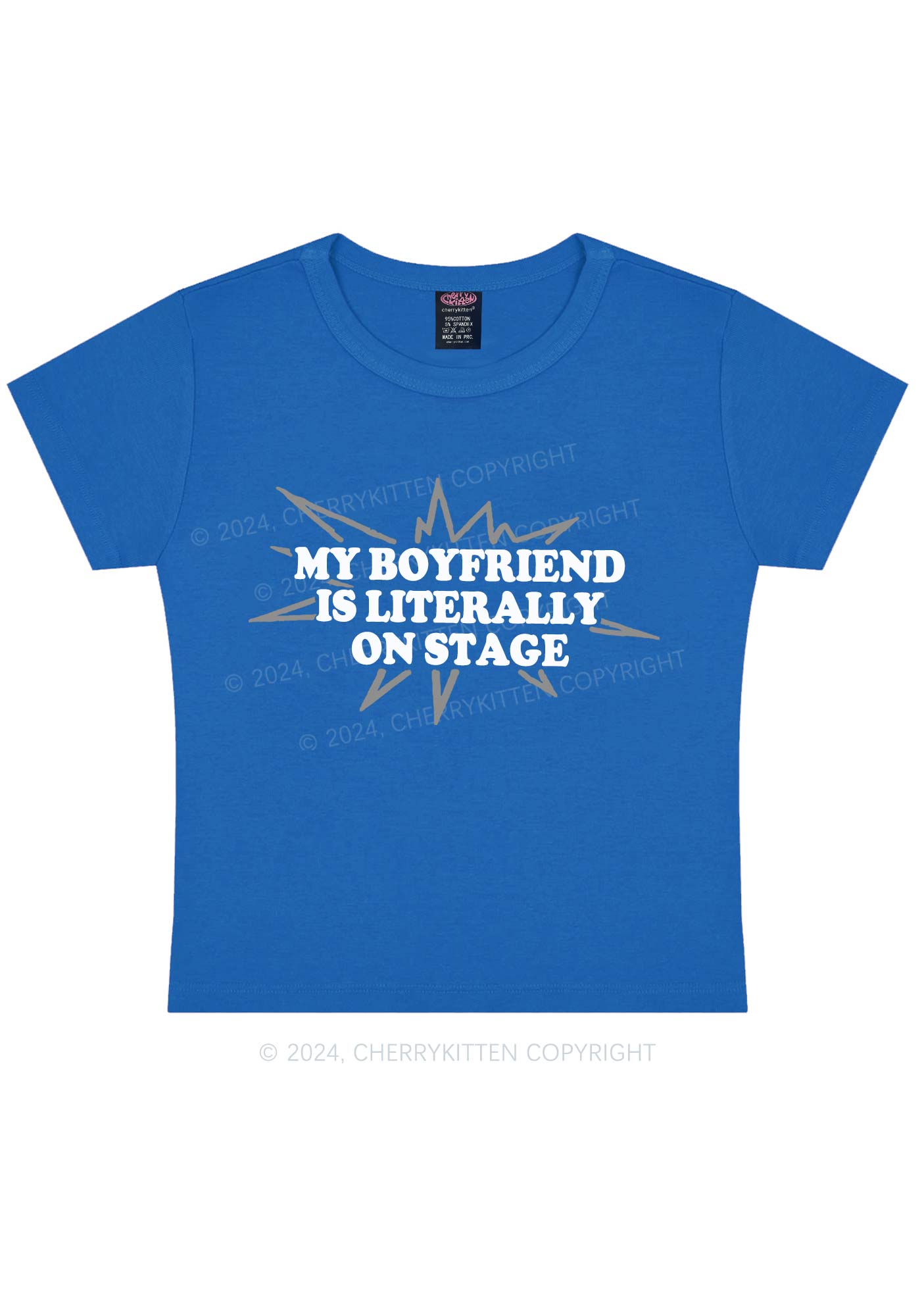 My Boyfriend On Stage Y2K Baby Tee Cherrykitten