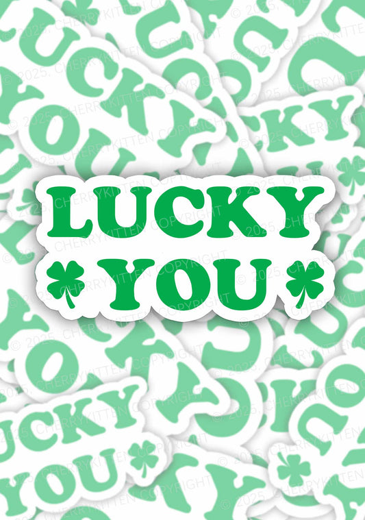 Lucky Green St Patricks 1Pc Y2K Sticker Cherrykitten