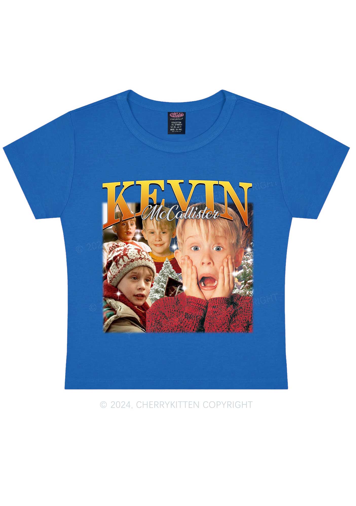 Christmas Kevin Alone Y2K Baby Tee Cherrykitten