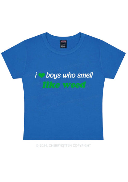 Boys Smell Like Wxxd Y2K Baby Tee Cherrykitten