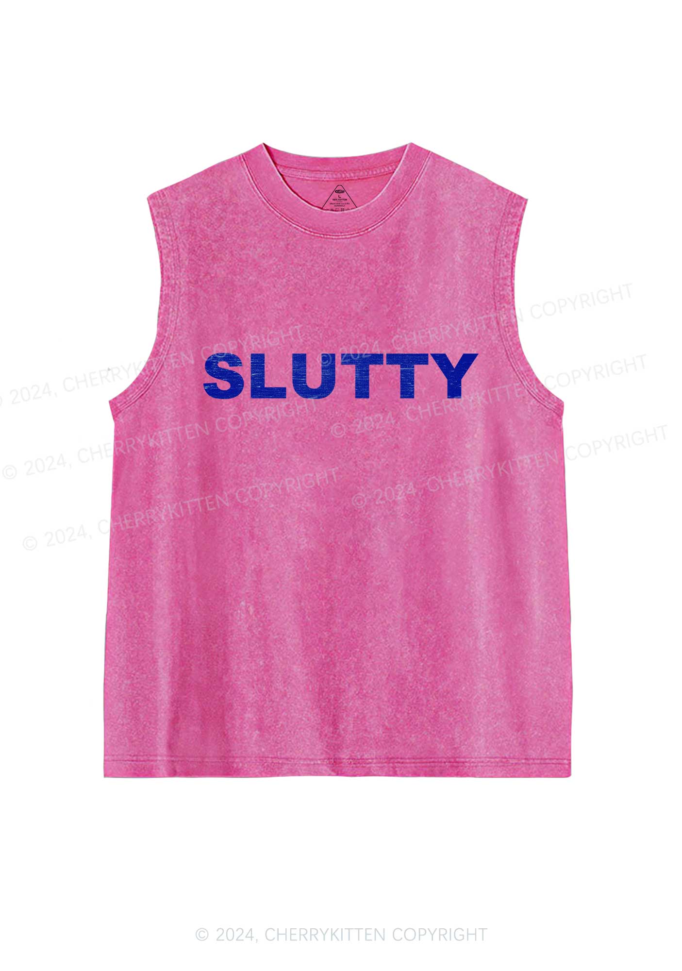 Slxtty Y2K Washed Tank Cherrykitten